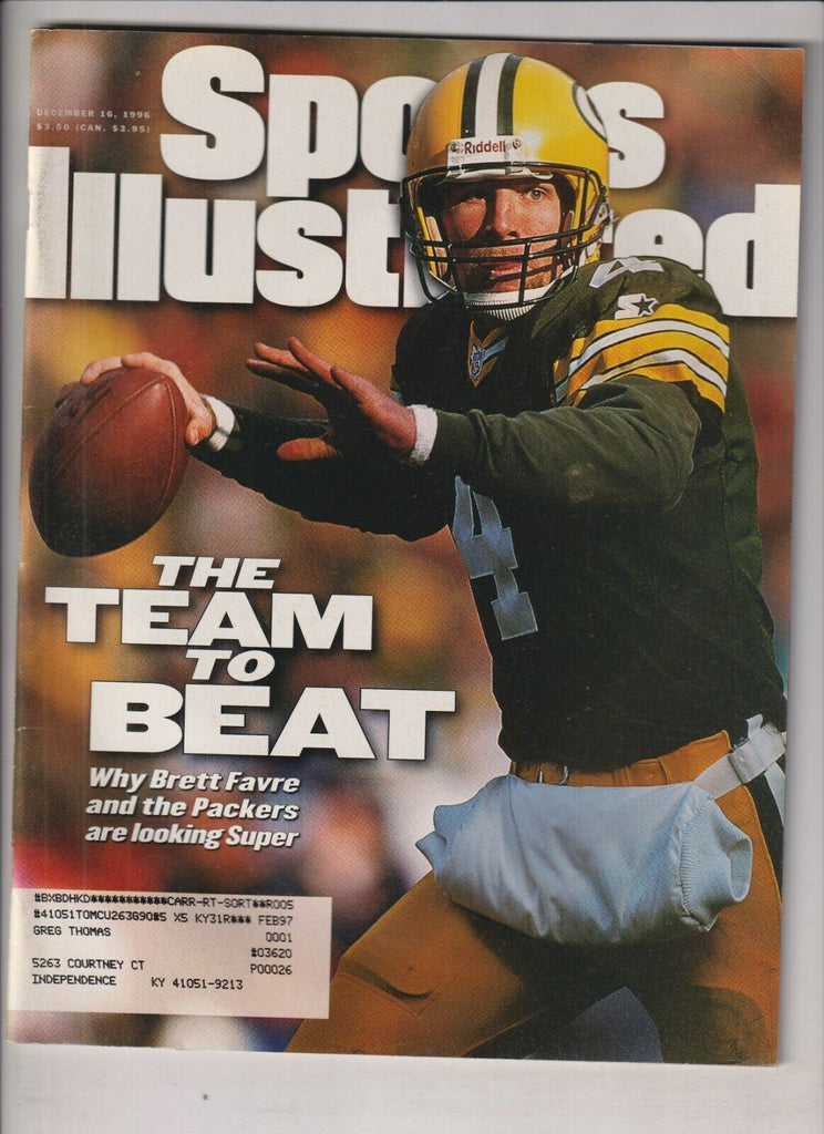 Sports Illustrated Brett Favre December 16, 1996 021420nonr