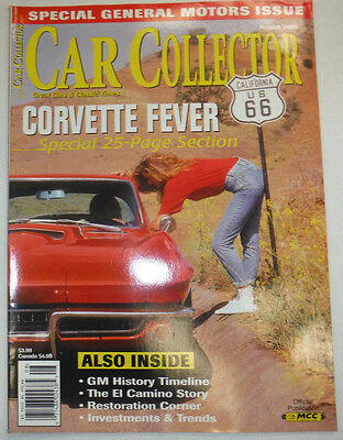 Car Collector Magazine Corvette Fever & GM History August 2000 030415R