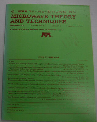 IEEE Microwave Theory And Techniques Magazine Anisotropic September 1979 071315R
