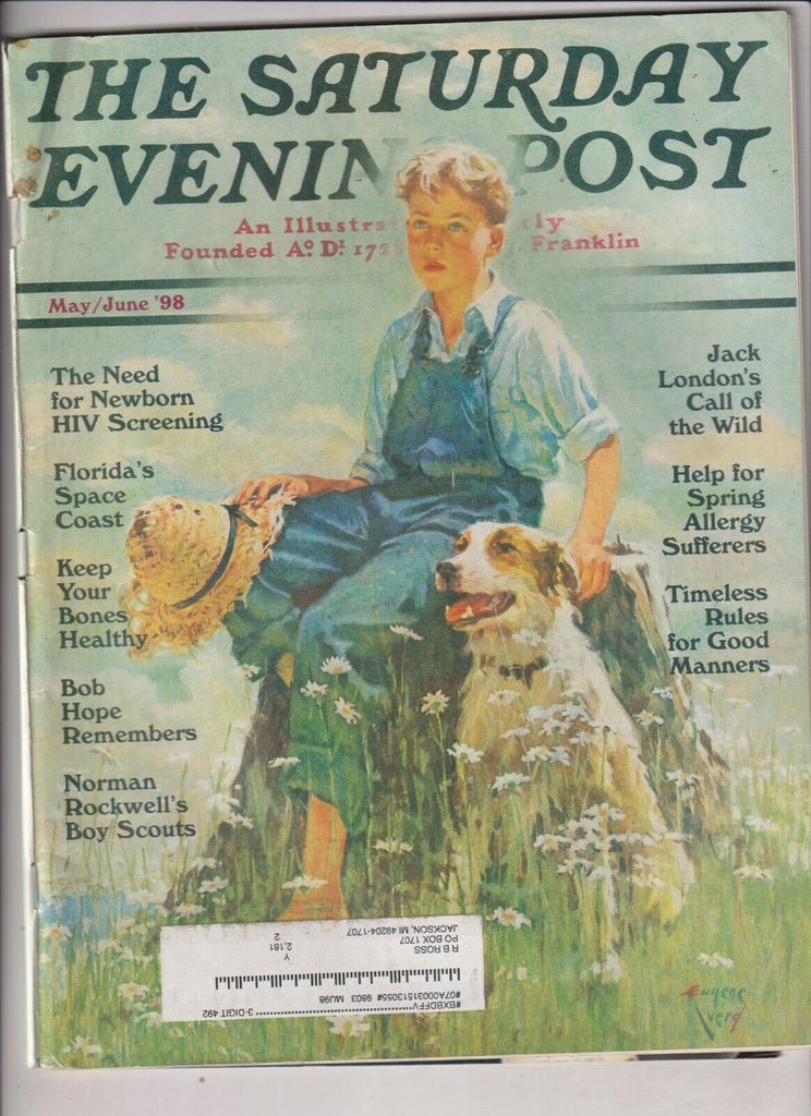 Saturday Evening Post Mag Jack London's & Space Coast May/June 1998 121319nonr