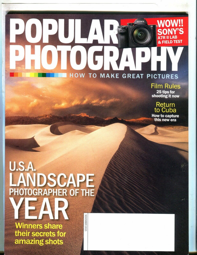 Popular Photography Magazine November 2015 Landscape EX No ML 050517nonjhe