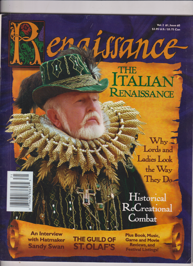 Renaissance Mag The Italian Renaissance Guild Of St.Olaf No.5 1997 013120nonr