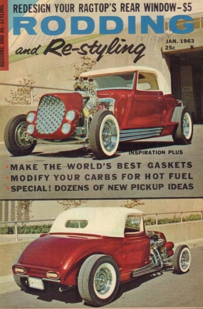 Rodding and Re-Styling January 1963 Bob Hegge Mark Fadner Ken Scott 122218DBE