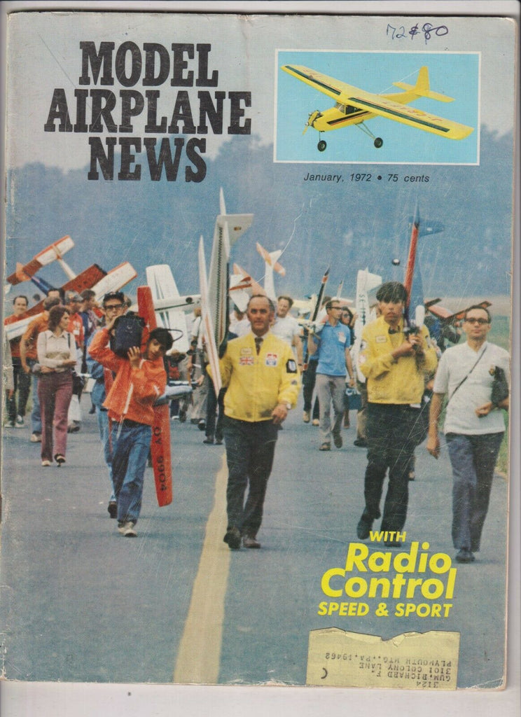 Model Airplane News Mag Afrit Sport Trainer & Twin '71 January 1972 040420nonrh