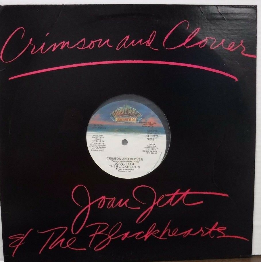 Joan Jett & The Blackhearts Crimson & Clover PROMO 33RPM 112616LLE