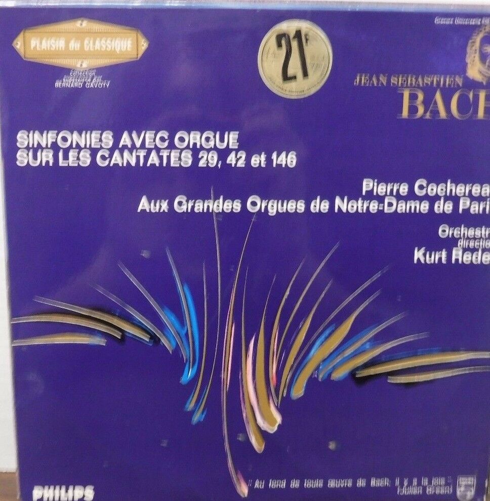 Jean Sebastien Bach Sinfonies Avec Orgue 33RPM 836.821 1111316LLE