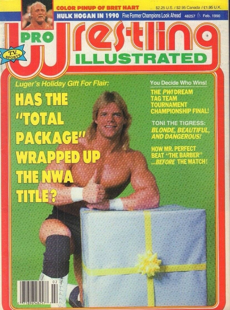 Pro Wrestling Illustrated Magazine Lex Luger February 1990 012918nonr