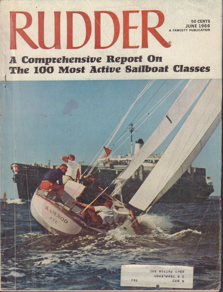 Rudder June 1966 100 Most Active Sailboat Classes w/ML 042117nonDBE