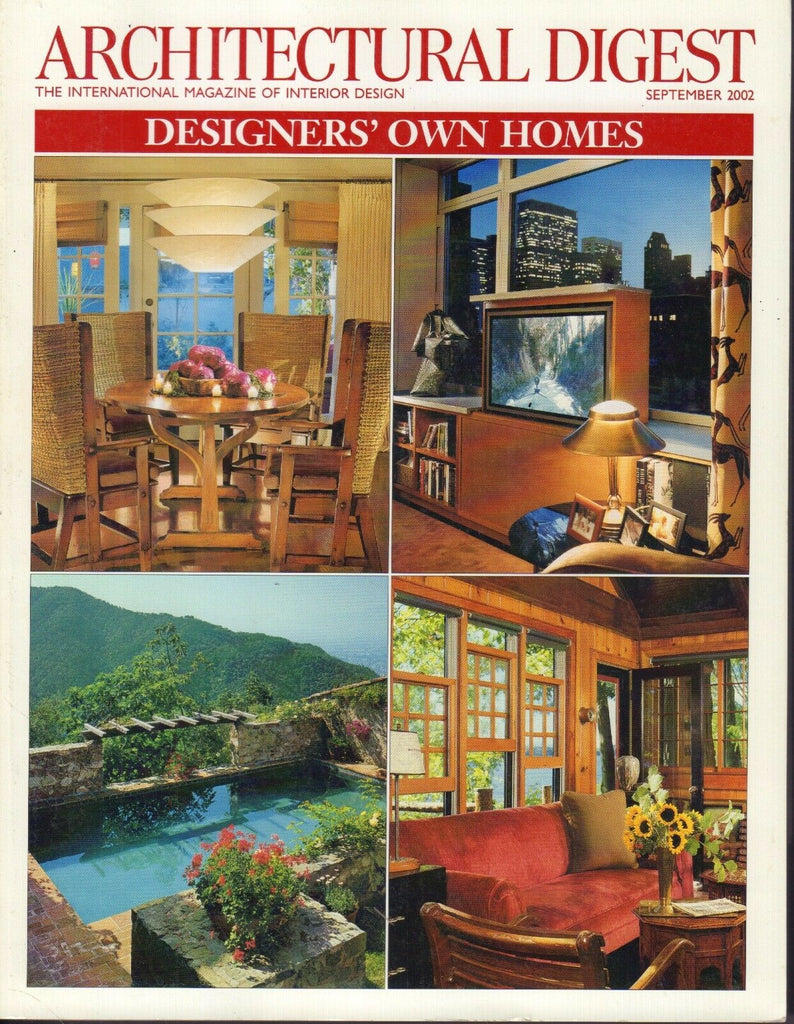 Architectural Digest September 2002 Designers' Own Homes 021517DBE