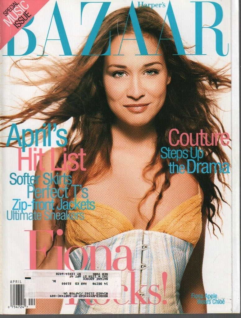 Harper's Bazaar Fashion Magazine April 1998 Fiona Apple Chloe 031020AME