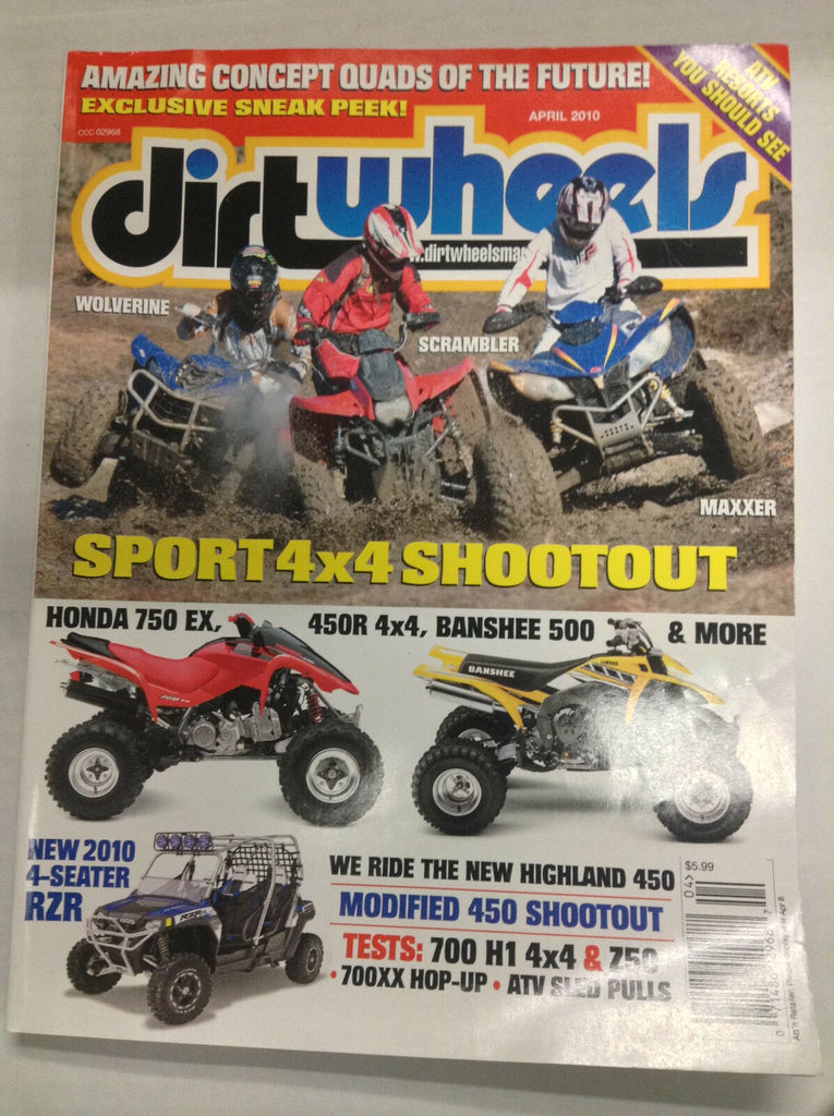 Dirt Wheels Magazine Honda 750 EX Banshee 500 April 2010 032617nonR