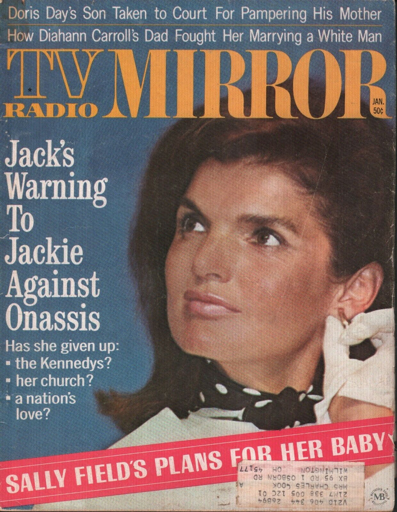 TV Radio Mirror January 1969 Jackie Kennedy Onassis Sally Field 071819AME