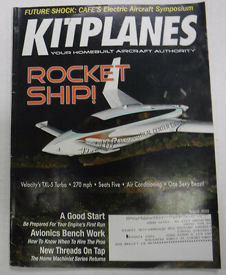 Kitplanes Magazine Velocity's TXL-5 Turbo August 2010 072115R2
