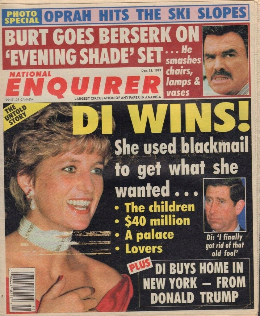 National Enquirer December 22 1992 Princess Diana Oprah 020119DBE