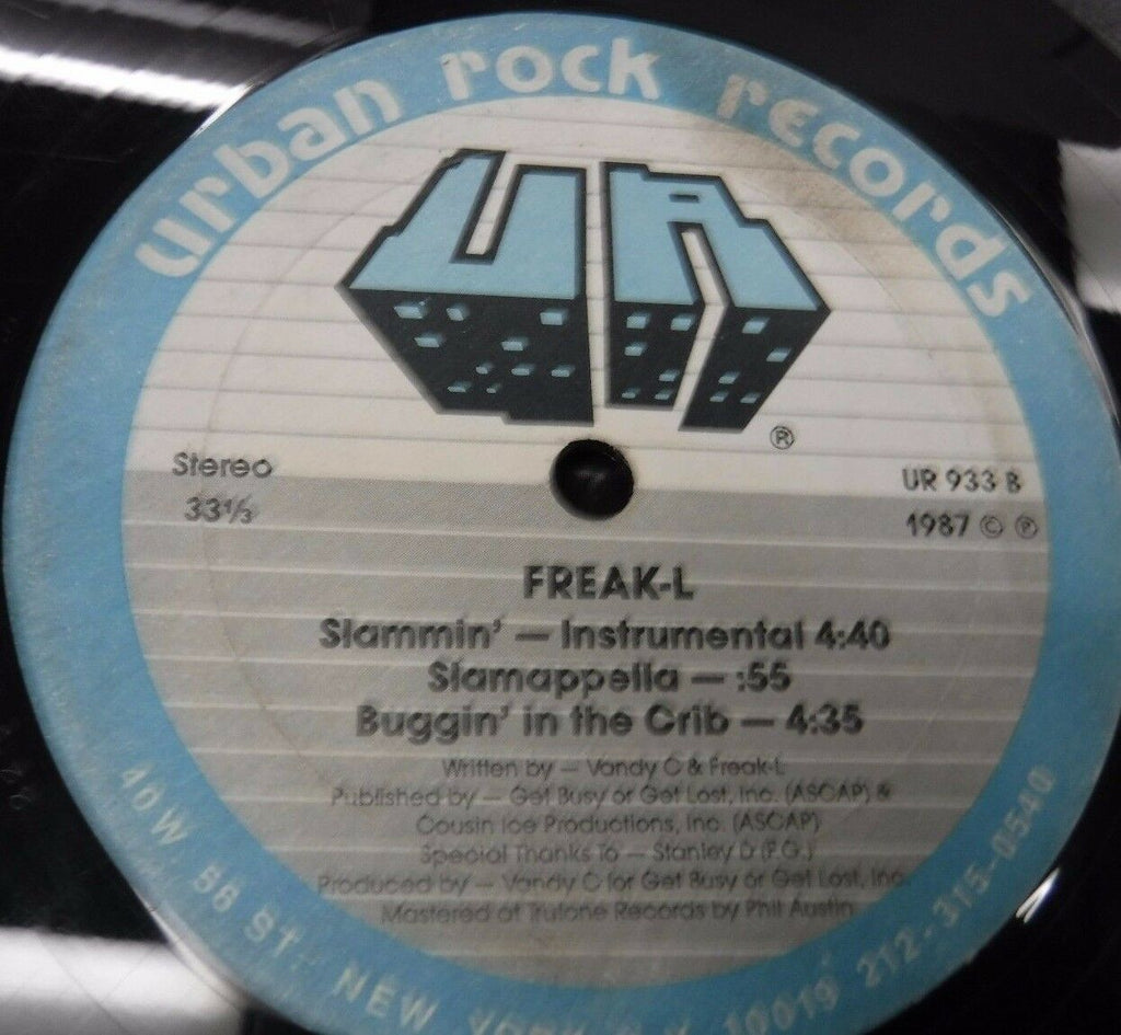 Freak L Slammin' 33RPM UR933 1987 010717LLE#2