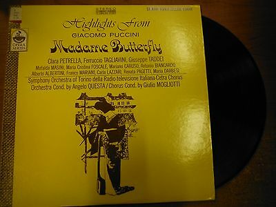 33 RPM Vinyl Giacomo Puccini Madame Butterfly Everest Records SDBR 7421 032615SM