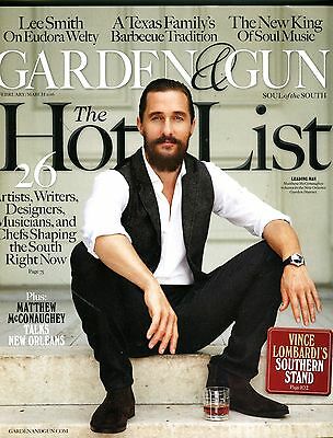 Garden & Gun Magazine February/March 2016 Matthew McConaughey EX NO ML 090816jhe