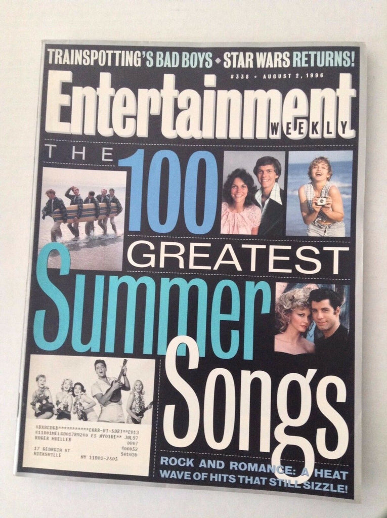 Entertainment Weekly Magazine 100 Greatest Songs August 2, 1996 031917NONRH