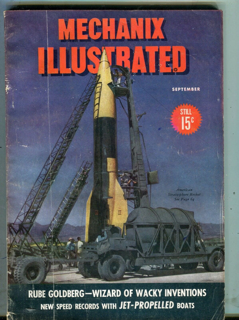 Mechanix Illustrated Magazine September 1946 Stratosphere Rocket 062217nonjhe