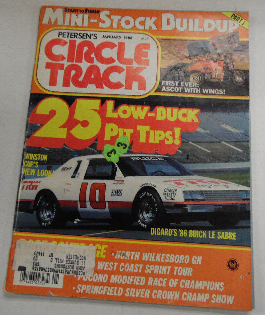 Circle Track Magazine 25 Low Buck Pit Tips January 1986 040417nonr