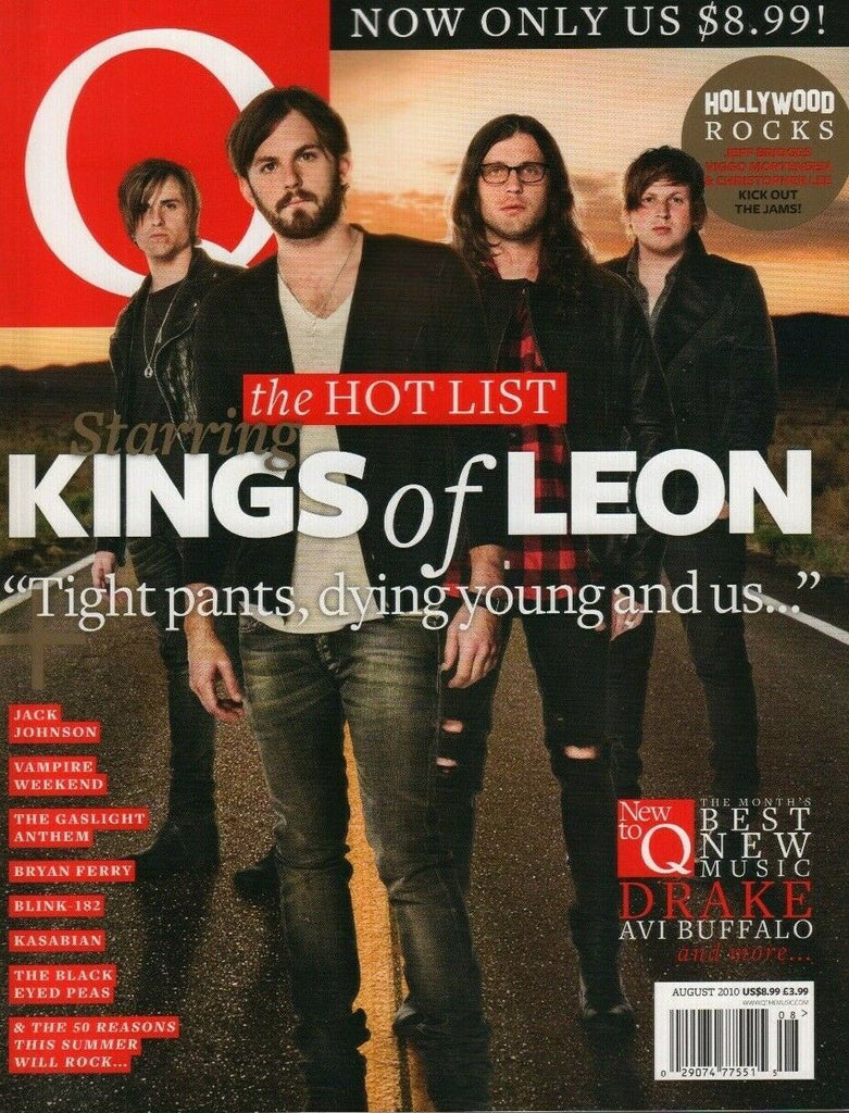 Q Music Magazine August 2010 kings of Leon Drake Blink 182 Kasabian 050819DBE