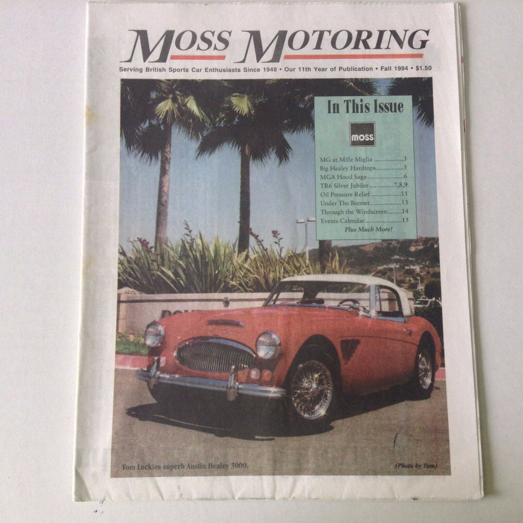 Moss Motoring Magazine MG At Mille Miglia Big Healeys Fall 1994 052217nonrh