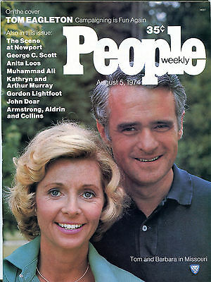 People Magazine August 5 1974 Tom Barbara Eagleton Muhammad Ali EX 012116jhe