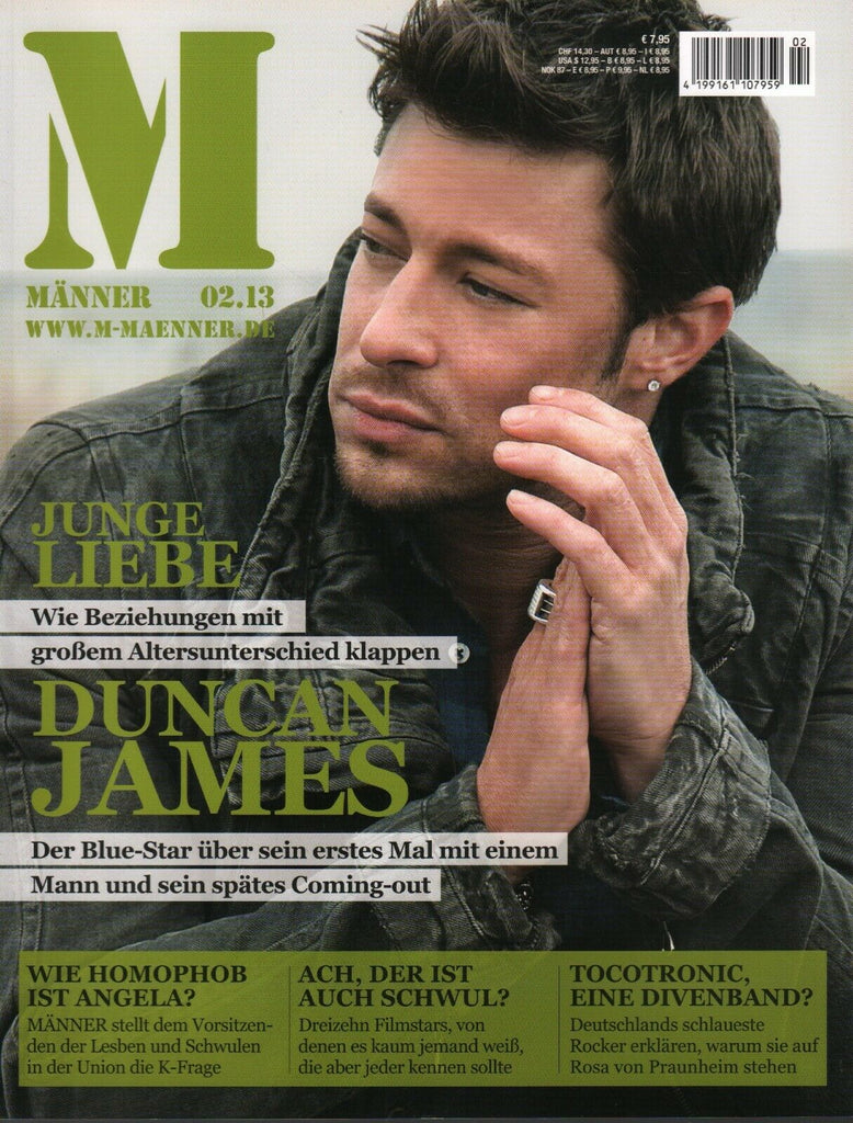 Manner German Gay Interest Magazine February 2013 Duncan James 030420AME