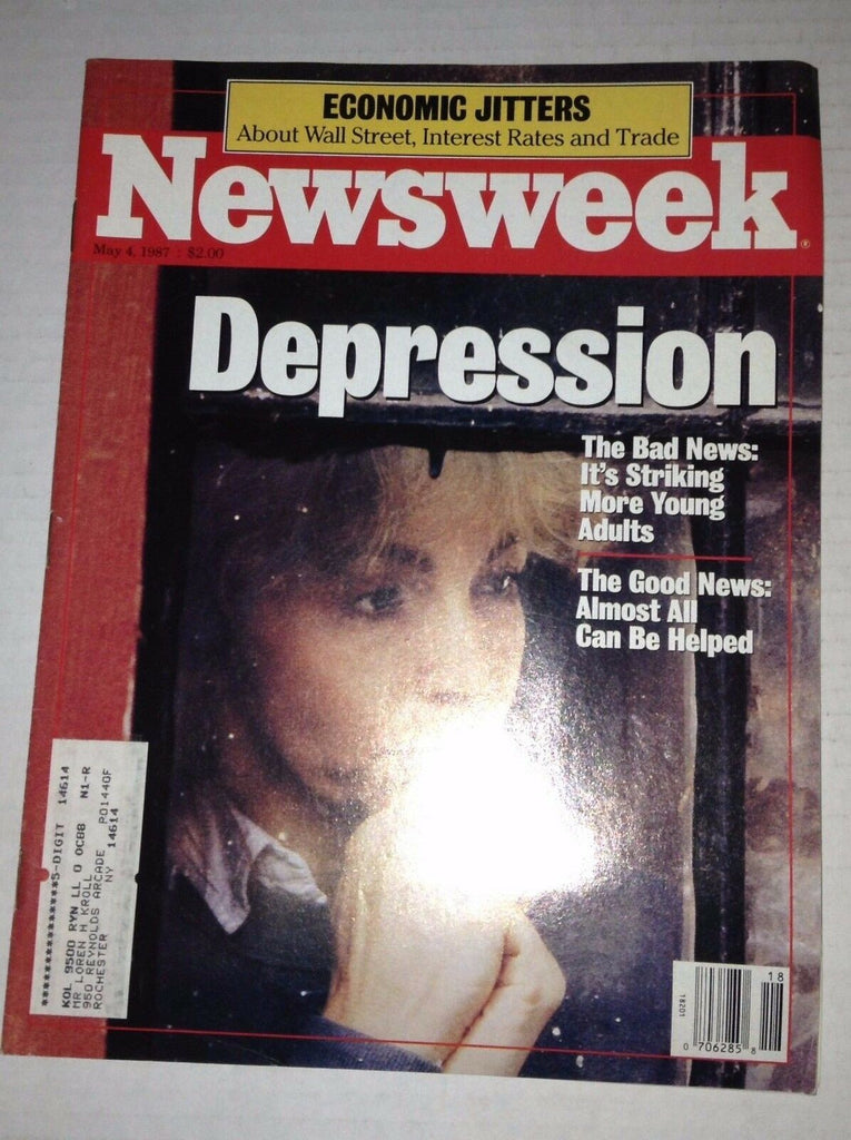 Newsweek Magazine Depression And Bad News May 4, 1987 111716RH
