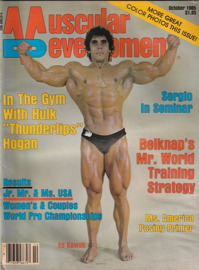 Muscular Development Mag Ed Kawak Belknap Shane Di Mora October 1985 120319nonr