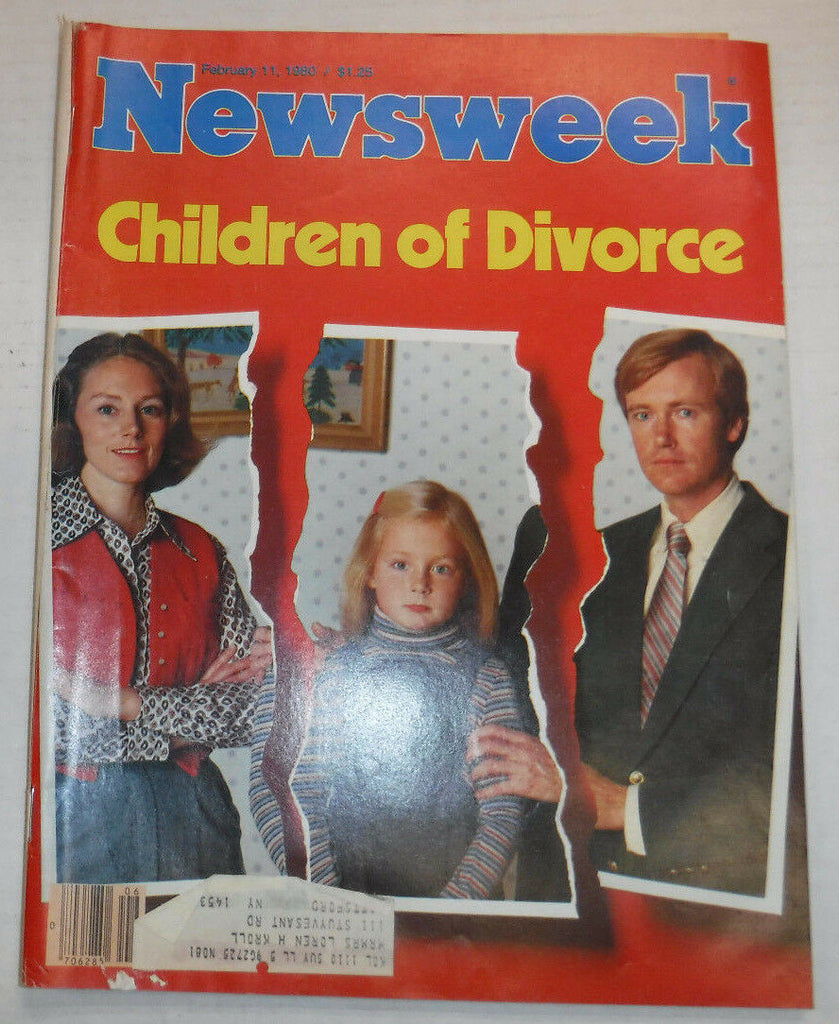 Newsweek Magazine Children Of Divorce February 11, 1980 101016R