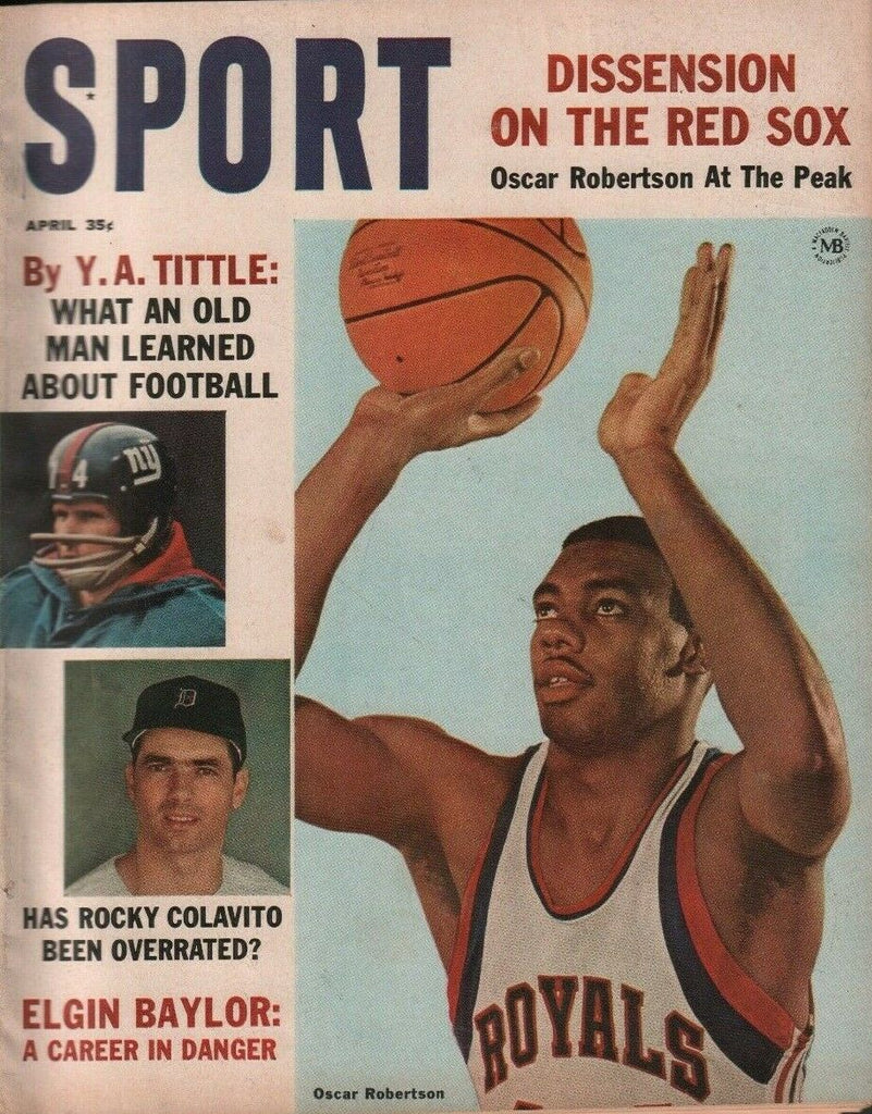 Sport April 1964 Oscar Robertson Whitey Ford Bill Russell 050719DBE2