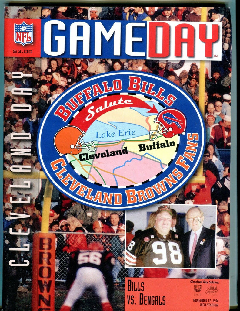 GameDay Magazine Bills vs. Bengals Nov. 17 1996 EX 051917nonjhe