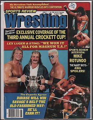 Sports Review Wrestling August 1988 Lex Luger EX 120715DBE2