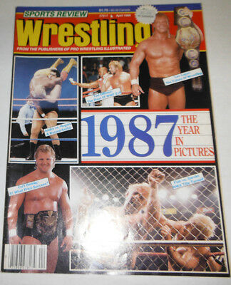 Sports Review Wrestling Magazine 1987 The Year In Pictures April 1988 080914R