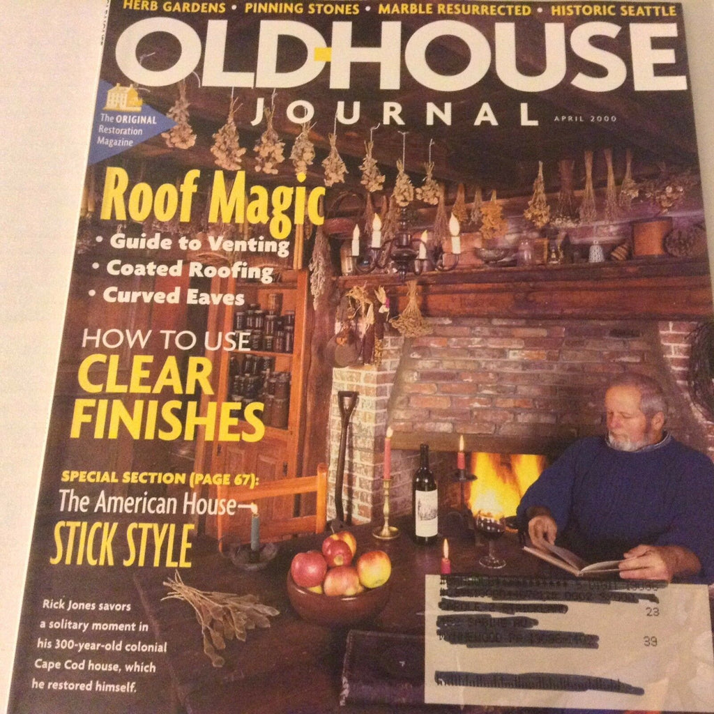Old House Magazine Roof Magic Clear Finishes April 2000 071217nonrh