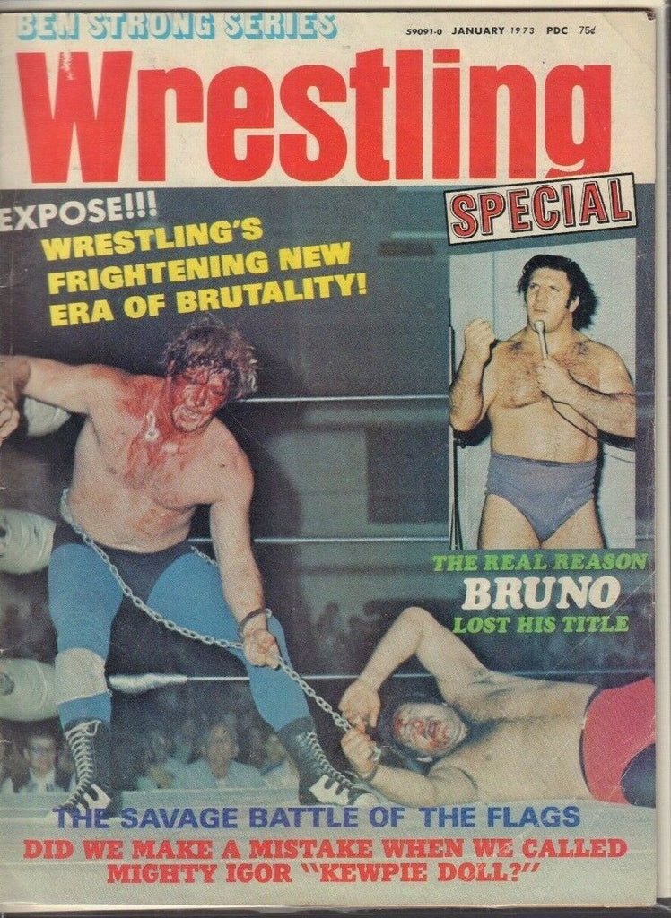 The Wrestler January 1973 Burno Sammartino Mighty Igor 022819DBE