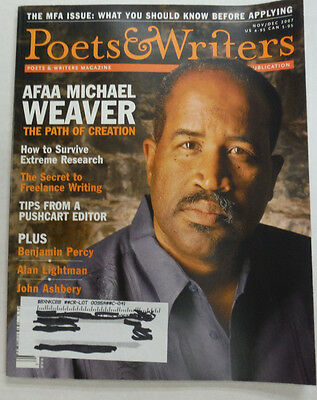 Poets & Writers Magazine AFAA Michael Weaver December 2007 051615R