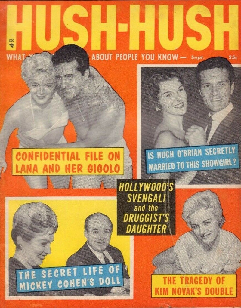 Hush-Hush September 1958 Kim Novak Hugh O'Brian 012519DBE