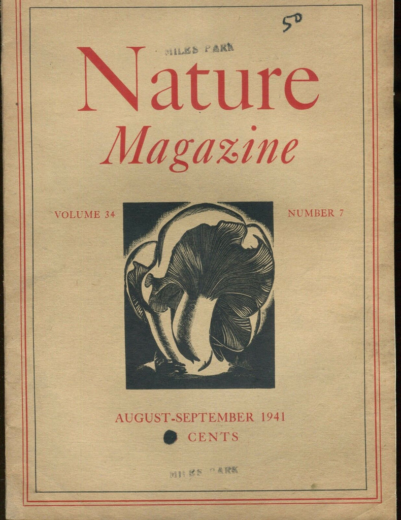 Nature Magazine August/September 1941 VG w/ML On Back 020617jhe