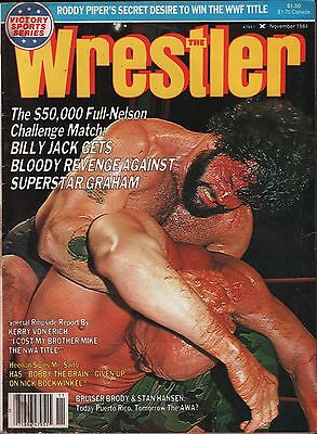 The Wrestler November 1984 Billy Jack, Kerry Von Erich VG 122315DBE