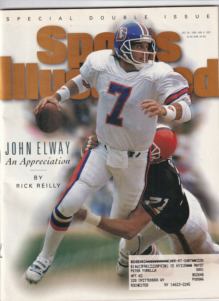 Sports Illustrated John Elway An Appreciation Dec/Jan 6, 1997 091719nonr