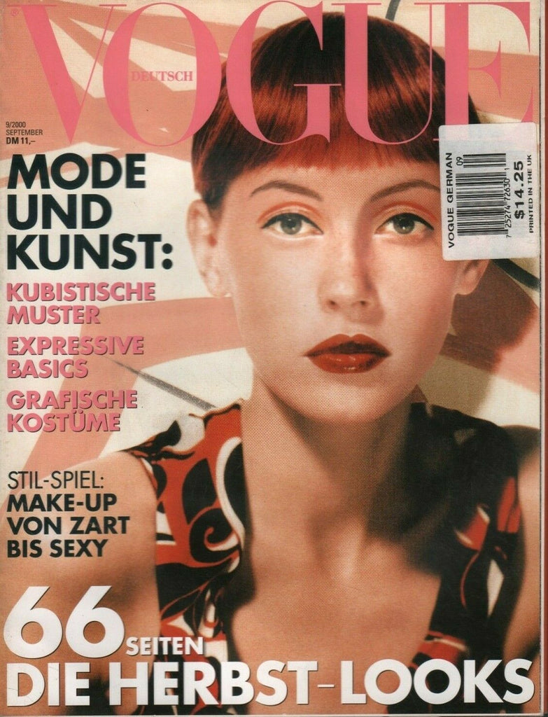 Vogue Deutsch September 2000 Mode Und Kunst Kubistische Muster 070919DBE