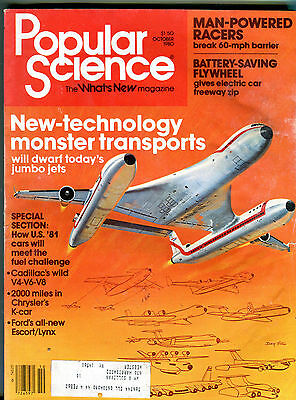 Popular Science Magazine October 1980 Monster Transports EX 032416jhe