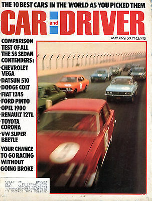 Car and Driver Magazine May 1972 10 Best Cars In The World VGEX 020816jhe