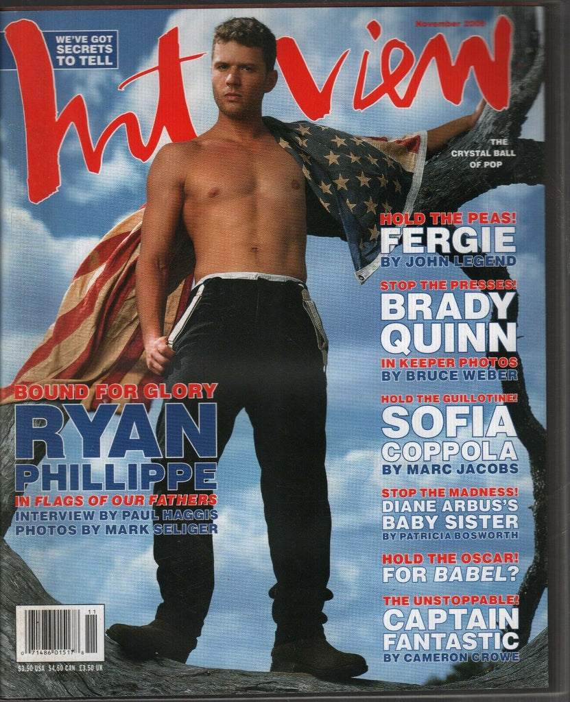 Interview November 2006 Ryan Phillippe Fergie Bruce Weber Brady Quinn 090419AME