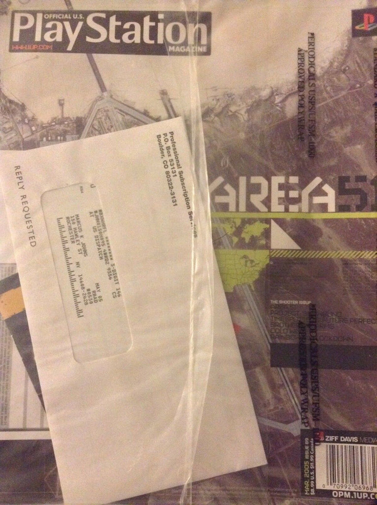 Playstation Magazine Area 51 March 2005 SEALED 010119nonrh