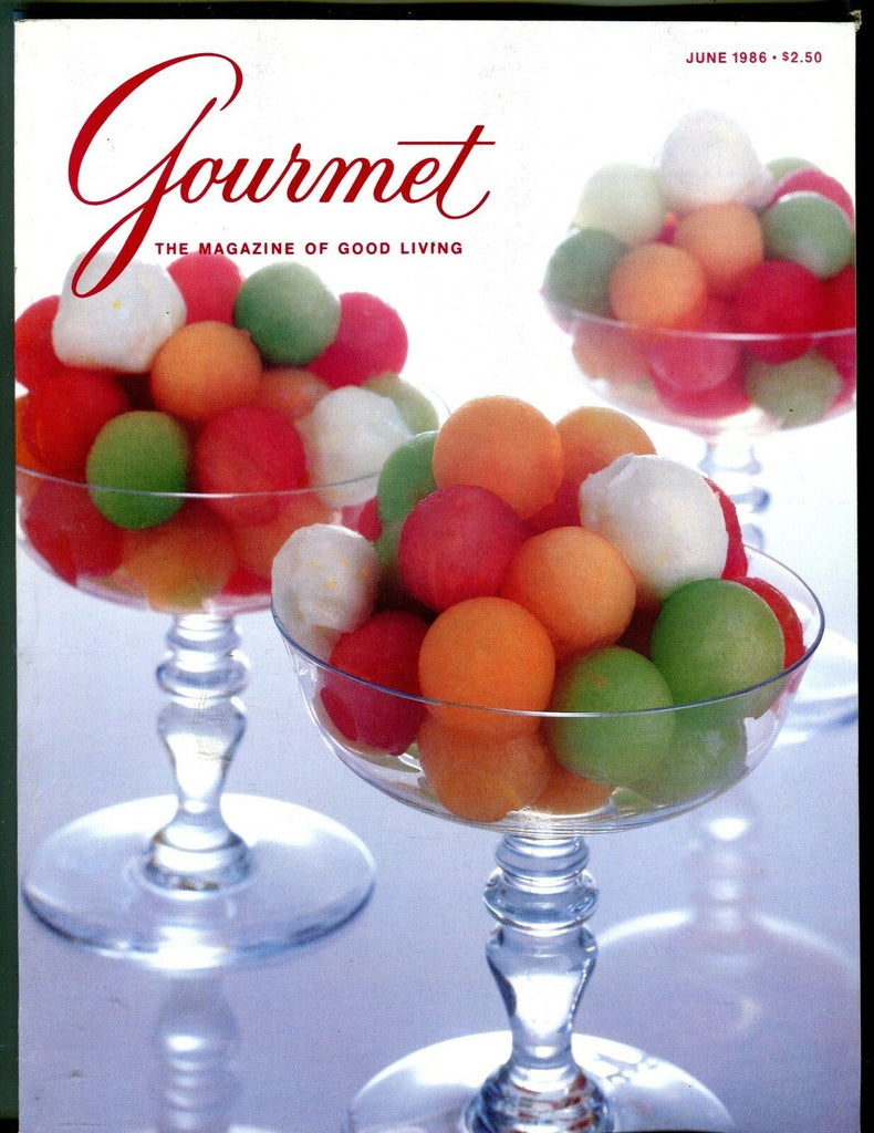 Gourmet Magazine June 1986 EX No ML 012417jhe