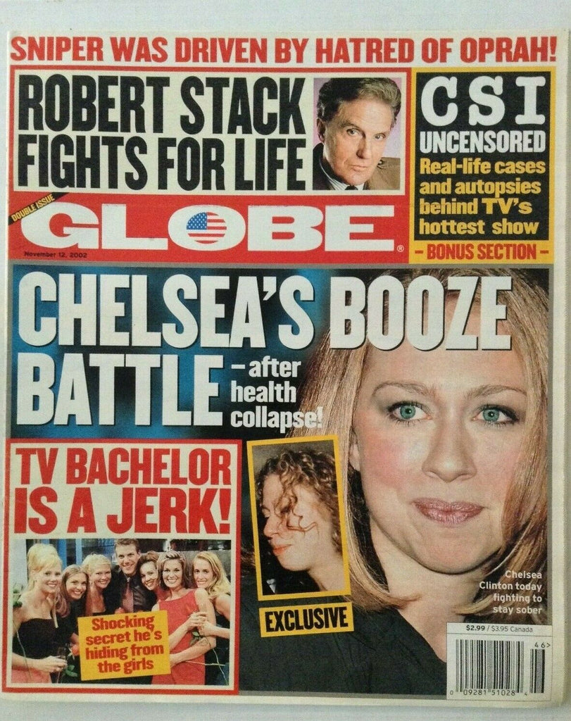 Globe Magazine Chelsea Clinton Robert Stack November 12, 2002 022719nonrh