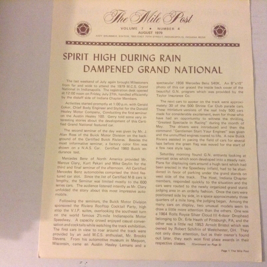The Mile Post Magazine Grand National Alan Ross August 1979 052817nonrh